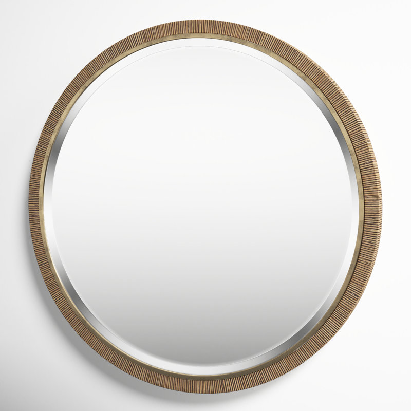 Joss & Main Round Rattan Wall Mirror | Wayfair